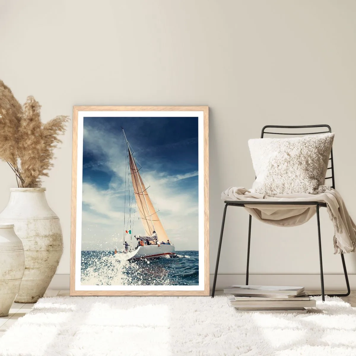 Poster în ramă de stejar deschis - Nu ne vor prinde din urmă! - 70x100 cm