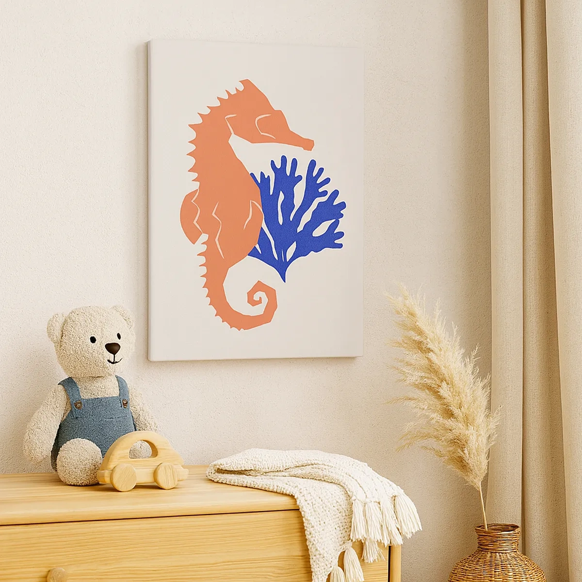 Tablou pe pânză - Pe o pajiște subacvatică - 50x70 cm