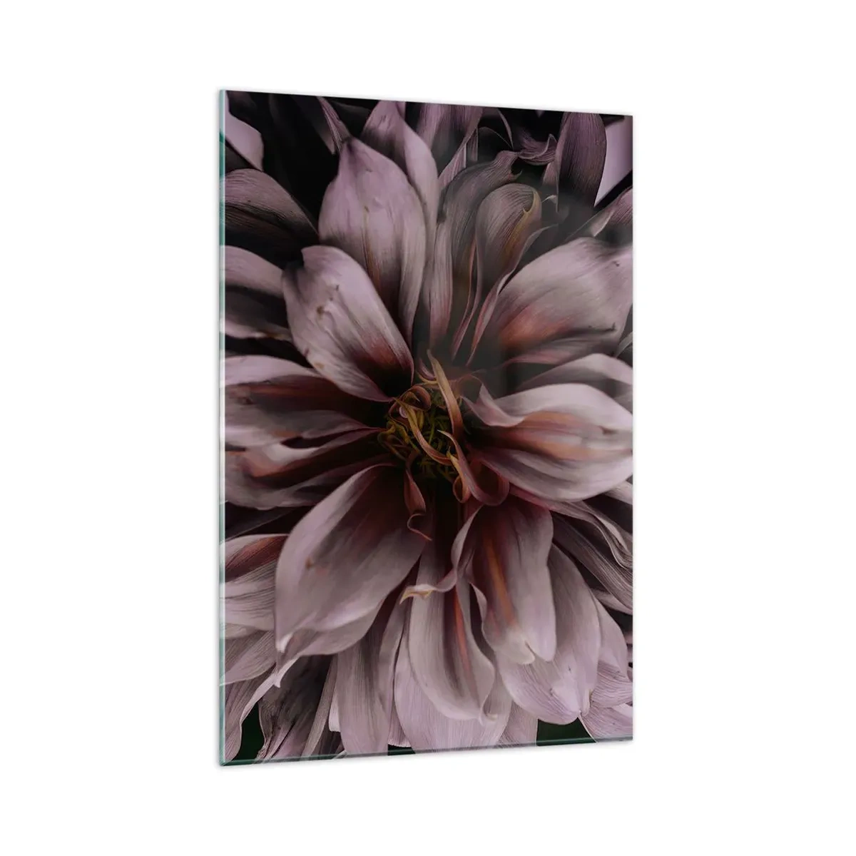 Tablou pe sticlă - Inimă florală - 80x120 cm