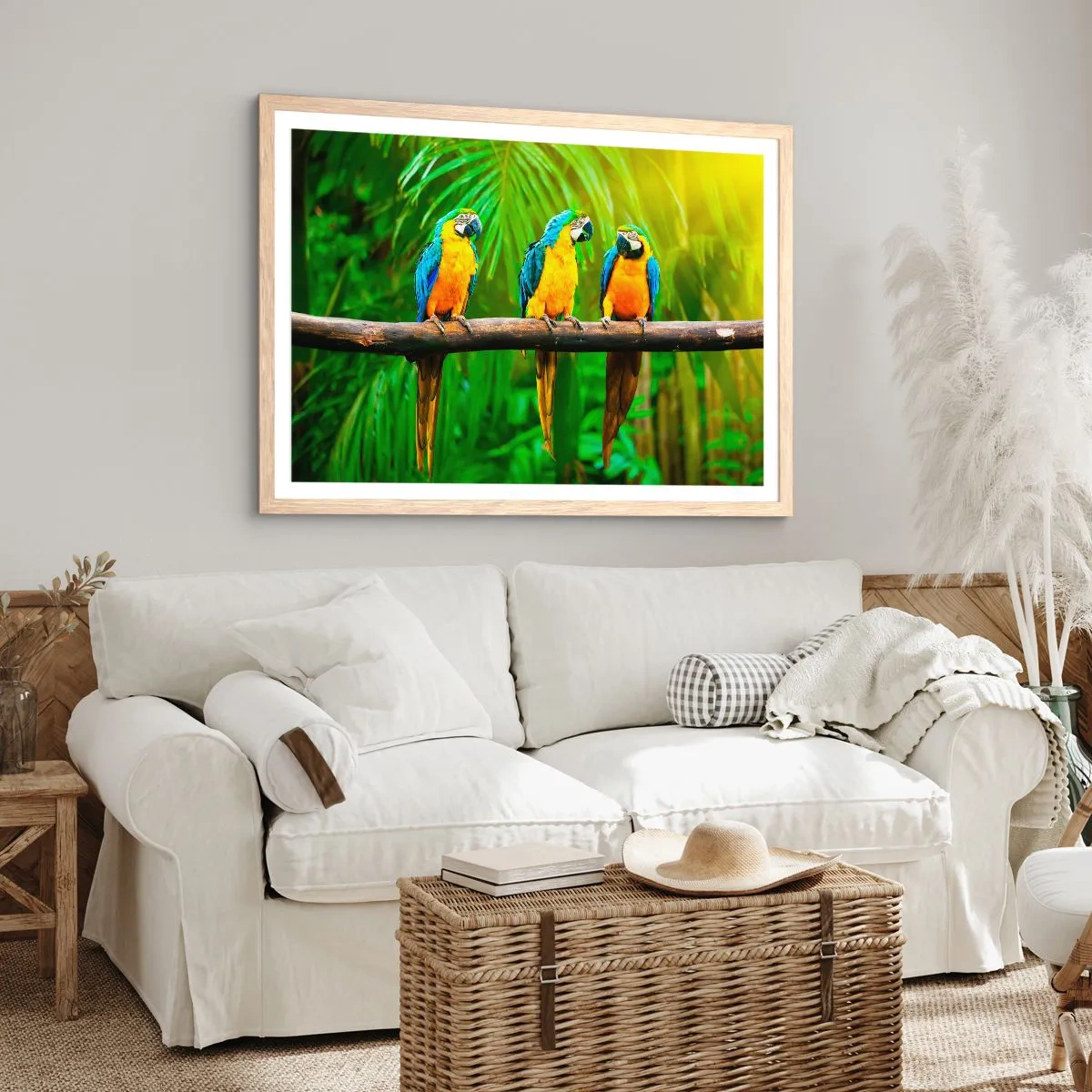 Poster în ramă de stejar deschis - Și ai auzit că ea...? - 40x30 cm