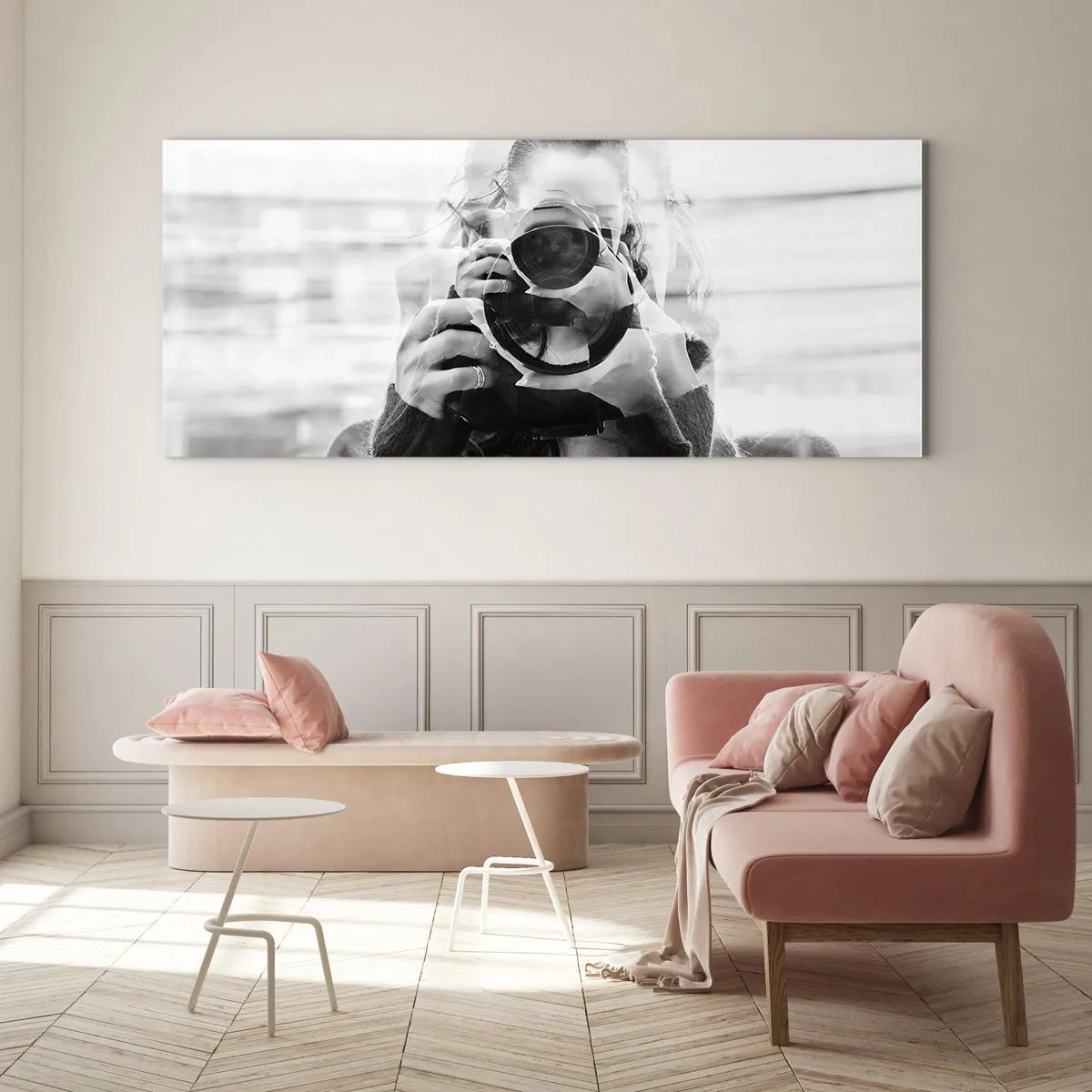 Tablou pe sticlă - Creator și material - 100x40 cm