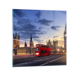 Tablou pe sticlă - Semne distinctive - 40x40 cm