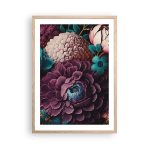 Poster în ramă de stejar deschis - Natura în abundență - 50x70 cm