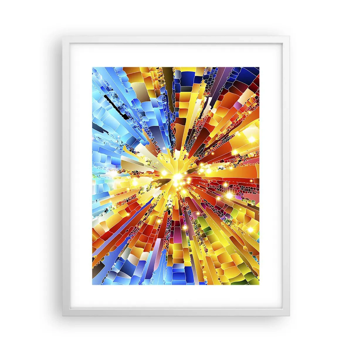 Poster în ramă albă - In medias res - 40x50 cm