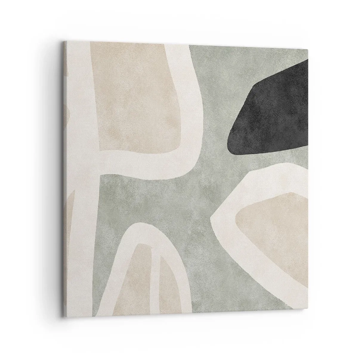 Tablou pe pânză - Compoziție cu motiv negru - 50x50 cm