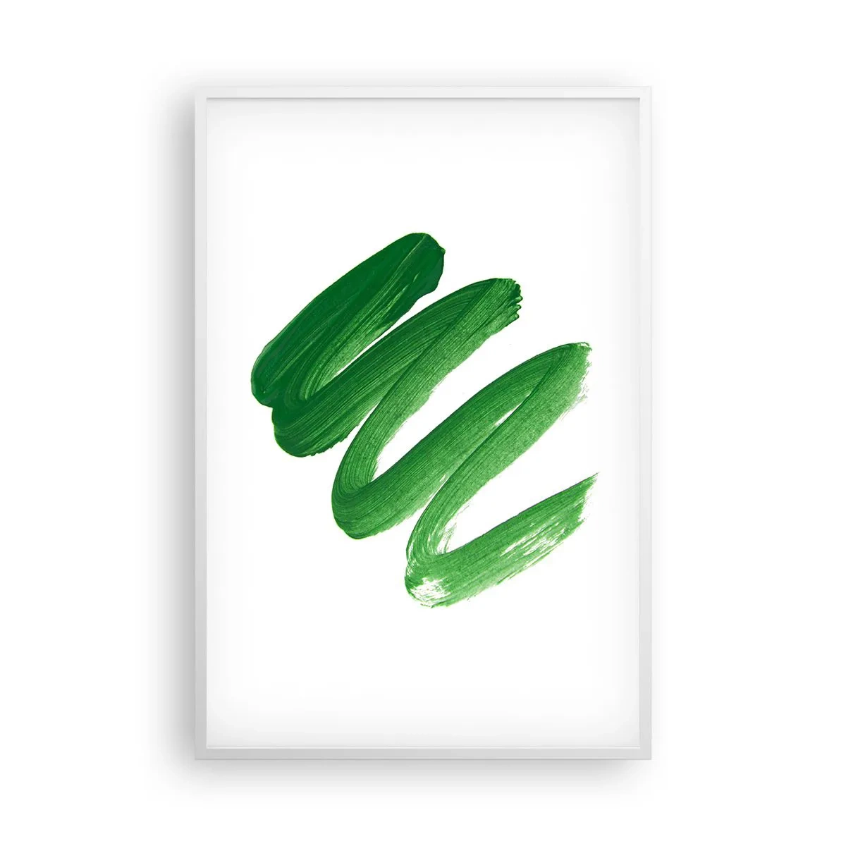 Poster în ramă albă - Glumă verde - 61x91 cm