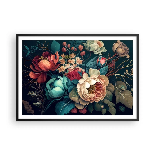 Poster în ramă neagră - Farmecul secolului al XIX-lea - 100x70 cm