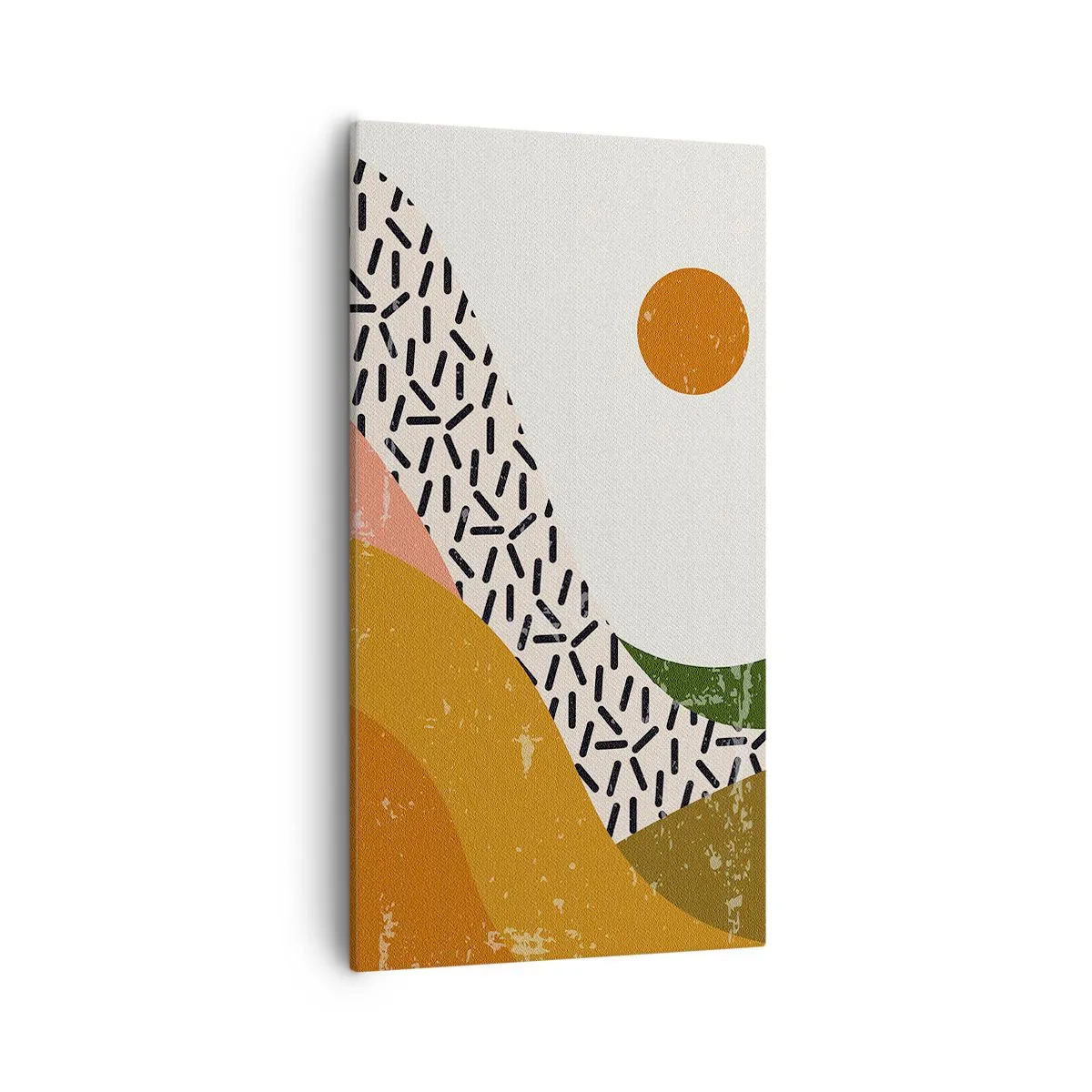 Tablou pe pânză - Abstracție solară - 55x100 cm