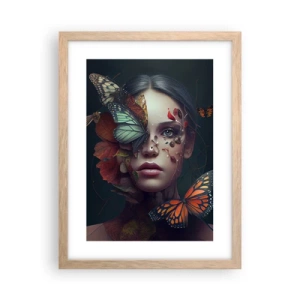 Poster în ramă de stejar deschis - Transformare minunată - 30x40 cm