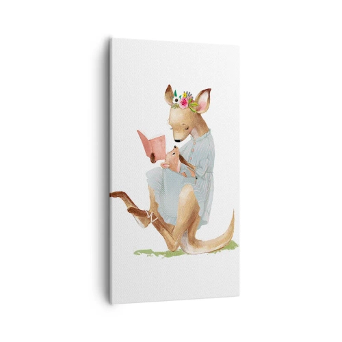 Tablou pe pânză - Citește-mi, mamă - 55x100 cm