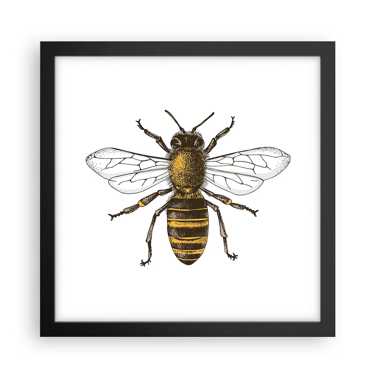 Poster în ramă neagră - Frumoasă și bună - 30x30 cm