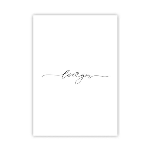 Poster - Negru pe alb - 70x100 cm