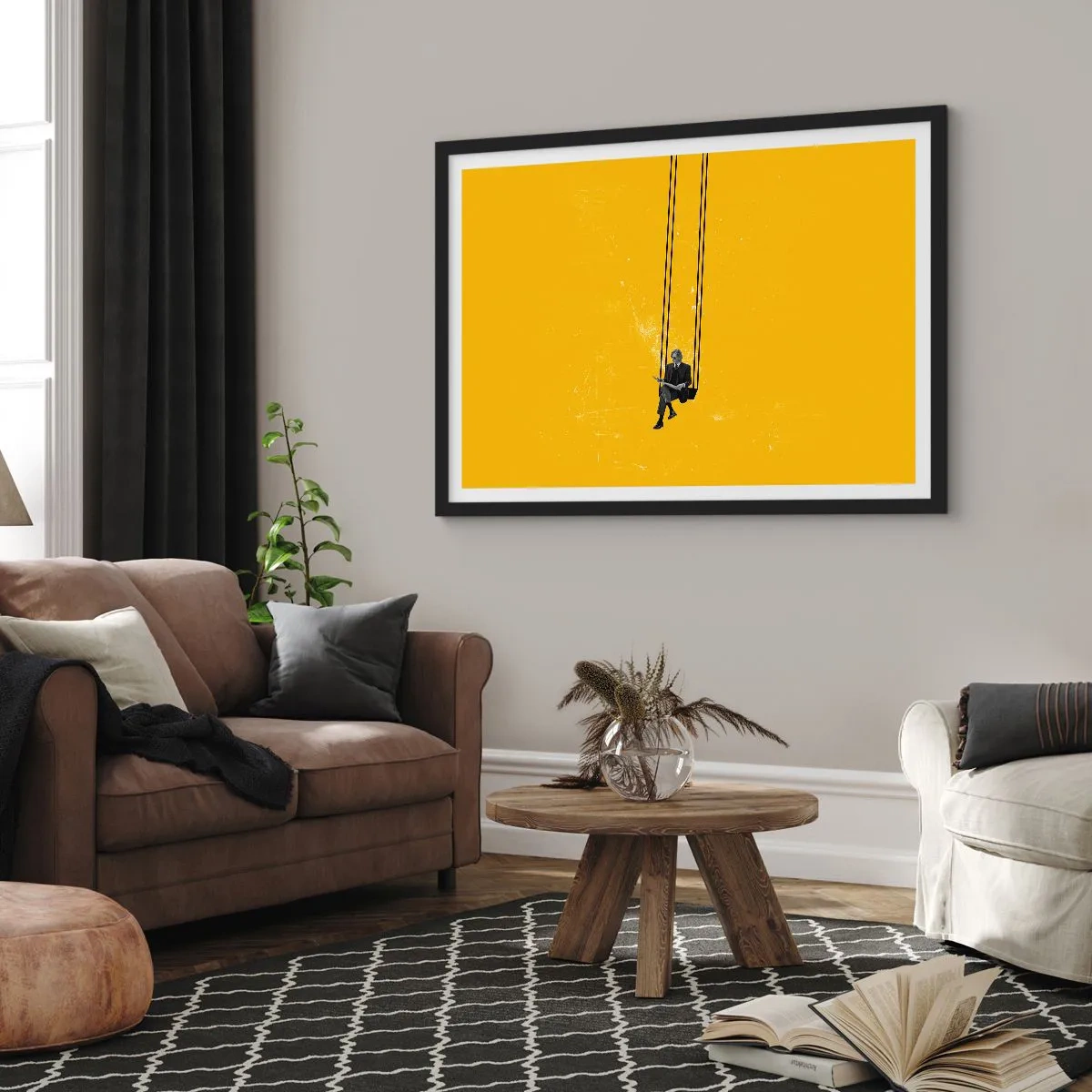 Poster în ramă neagră - O zi ca oricare alta - 70x50 cm