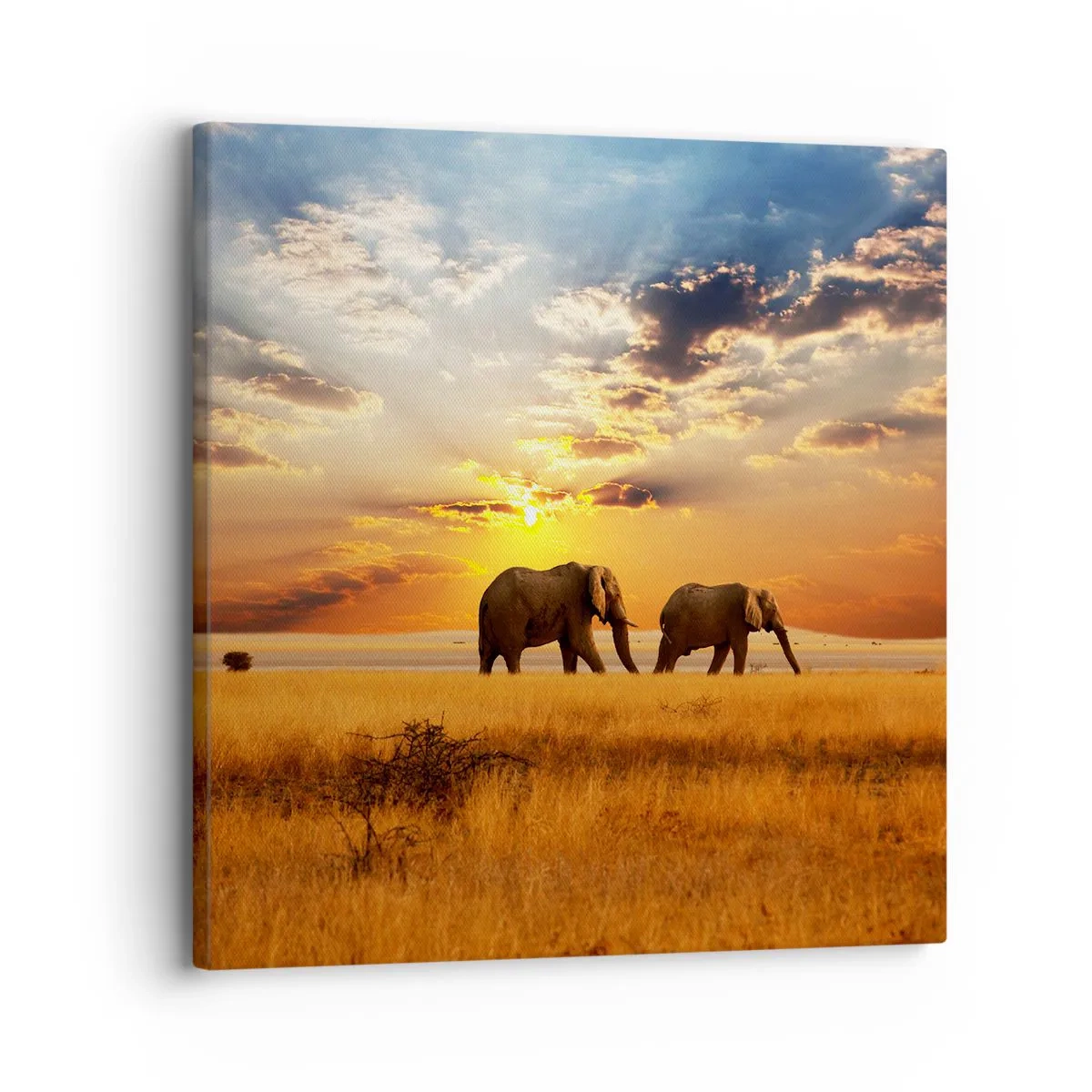 Tablou pe pânză - Plimbare în familie - 30x30 cm