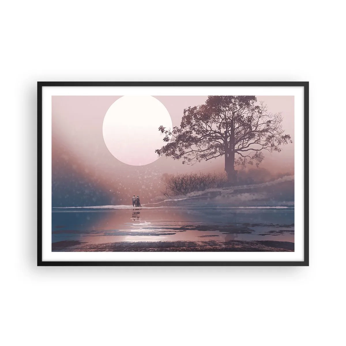 Poster în ramă neagră - Minuni nocturne - 91x61 cm