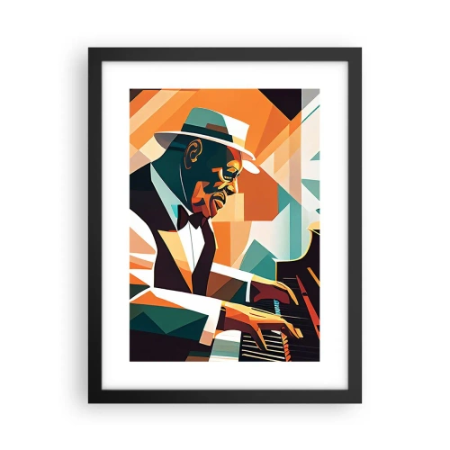 Poster în ramă neagră - Numai jazz - 30x40 cm