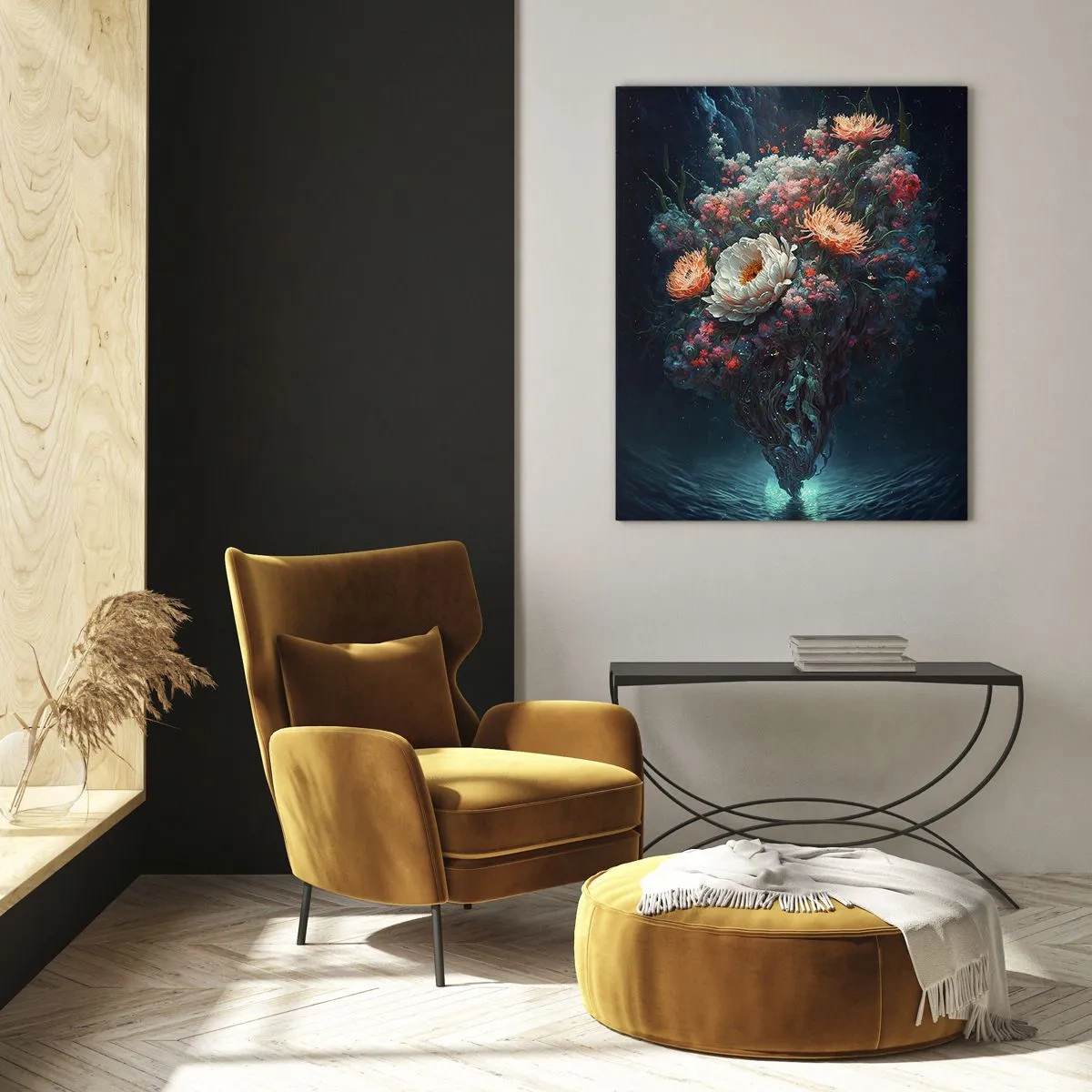 Tablou pe sticlă - Grădină ciudată - 80x120 cm