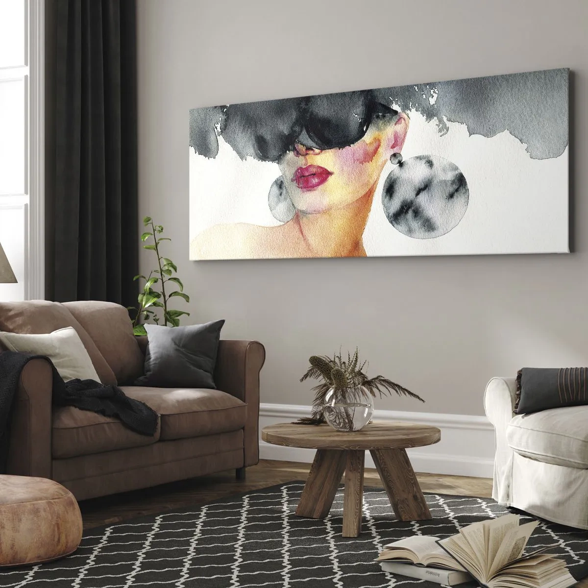 Tablou pe pânză - Secretul eleganței - 90x30 cm