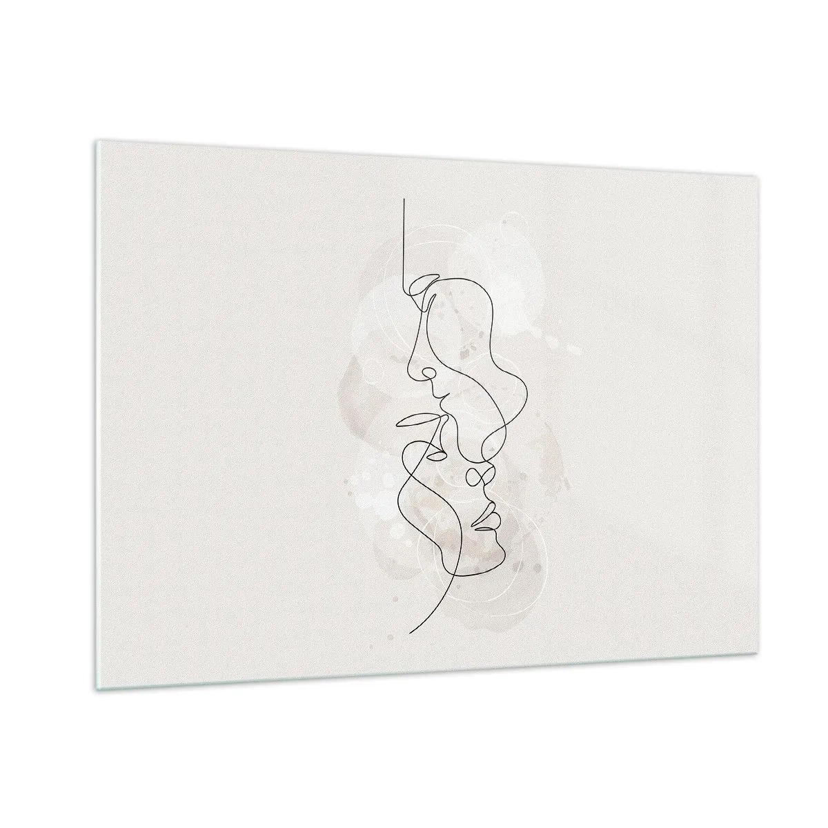 Tablou pe sticlă - Încurcați într-o îmbrățișare - 100x70 cm