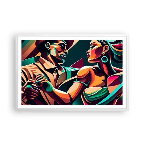 Poster în ramă albă - În ritmul inimii - 91x61 cm