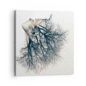 Tablou pe pânză - Ascultând șoapta copacului - 70x70 cm