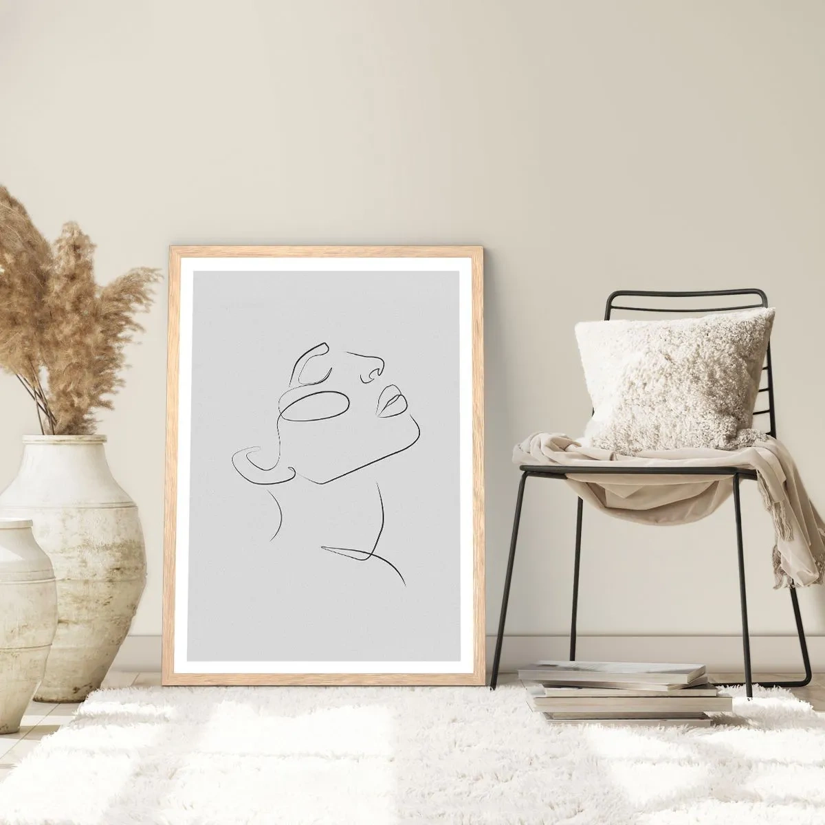 Poster în ramă de stejar deschis - Meandrele unui vis - 70x100 cm