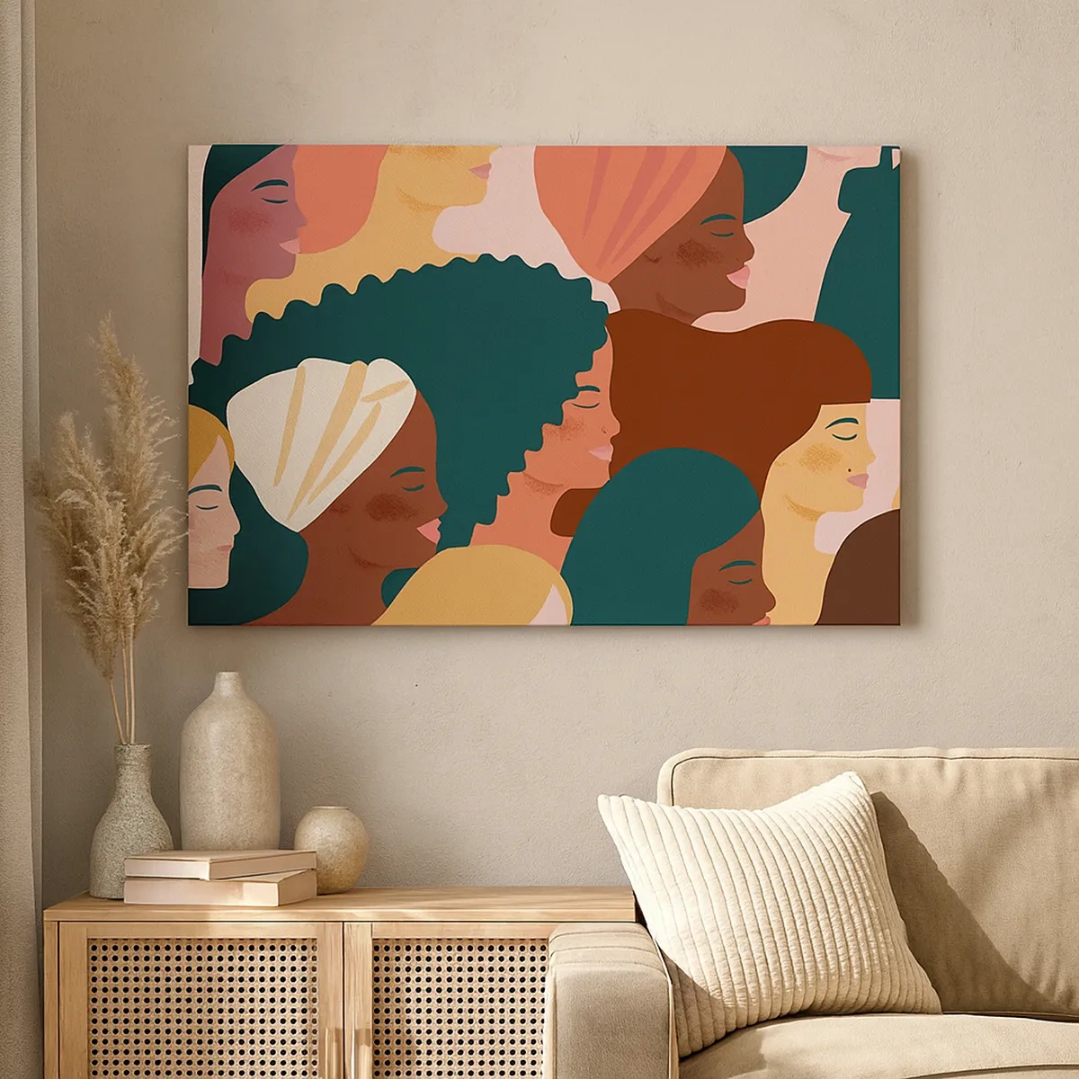 Tablou pe pânză - Numai feminitate - 30x30 cm