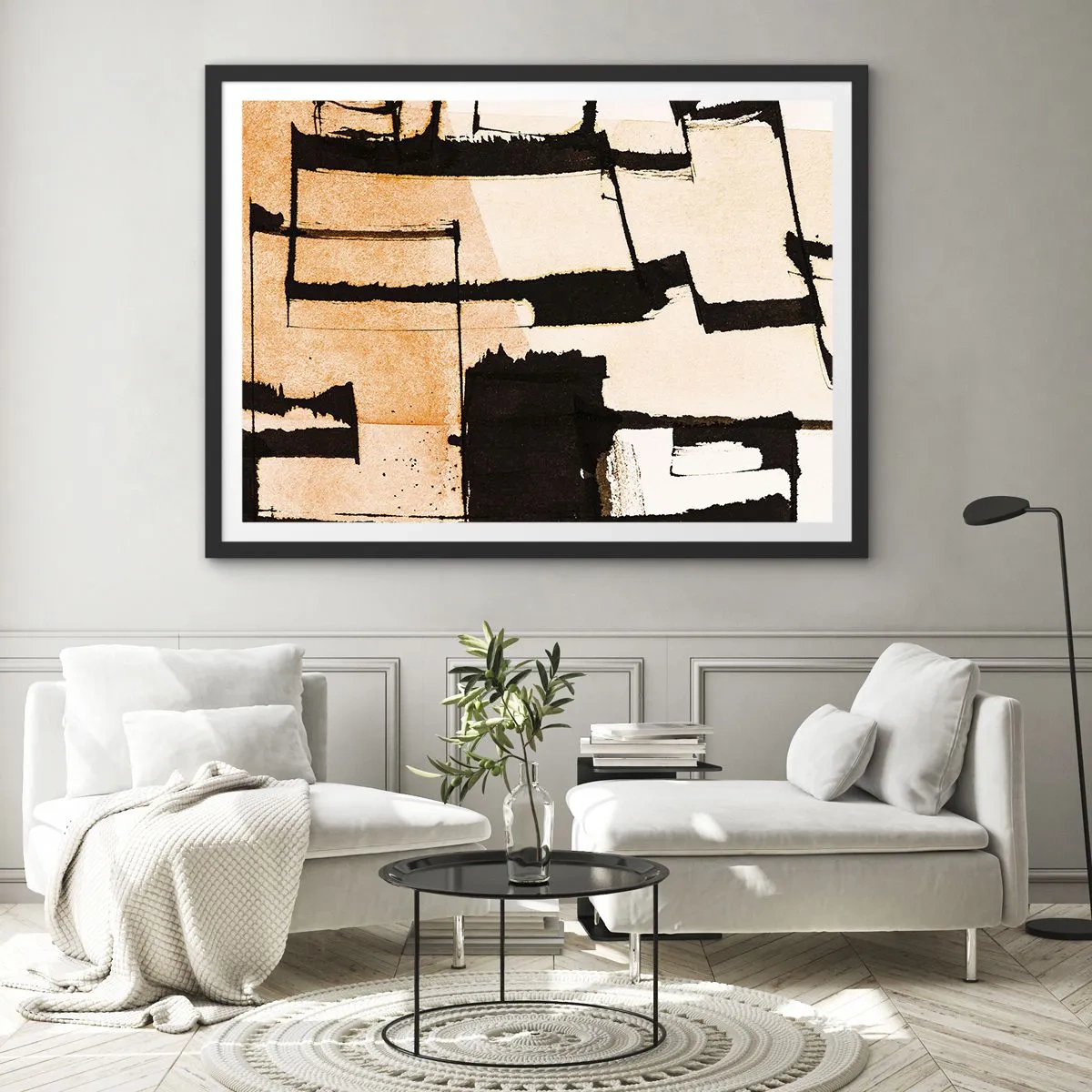 Poster în ramă neagră - Cu toate acestea, ordinea - 50x40 cm