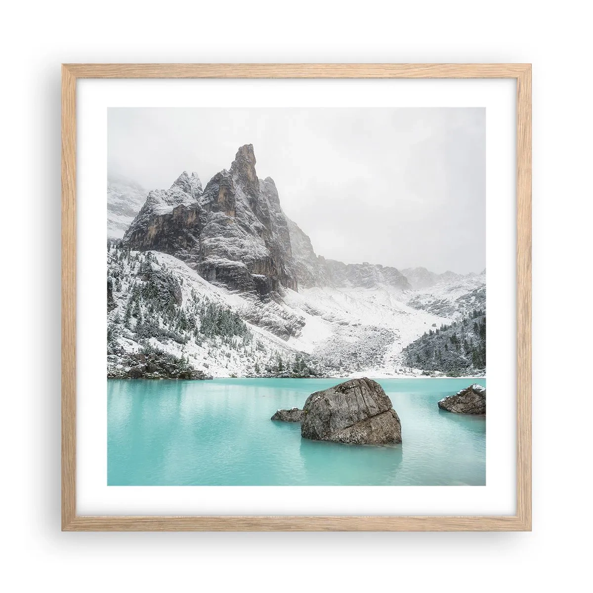 Poster în ramă de stejar deschis - De veghe - 50x50 cm