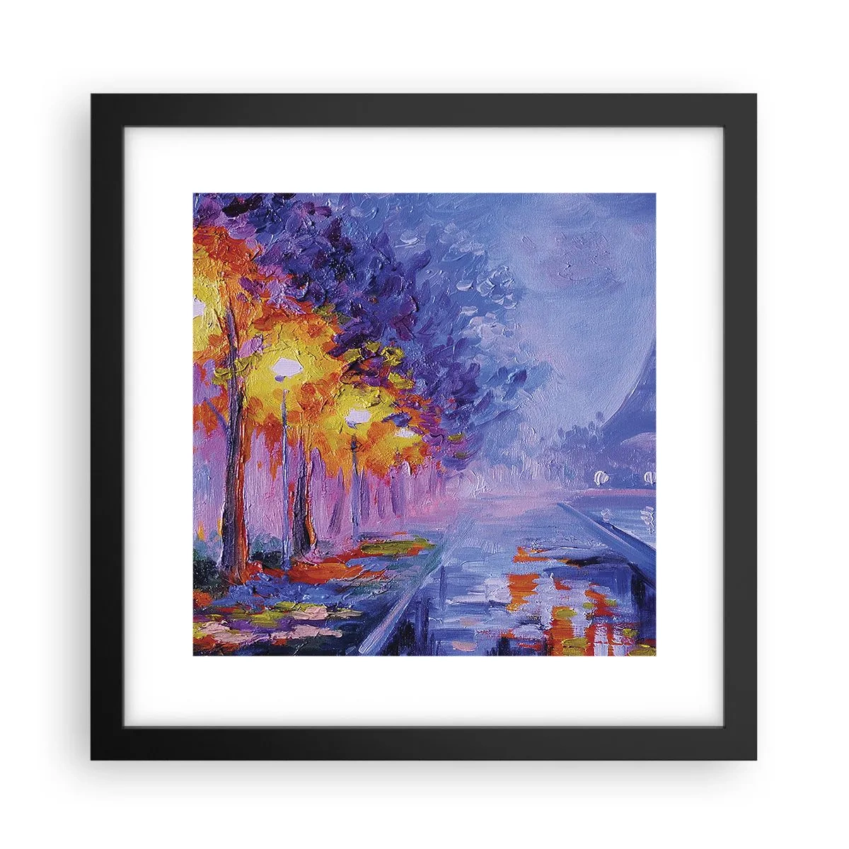 Poster în ramă neagră - O plimbare de vis - 30x30 cm