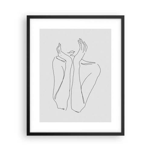 Poster în ramă neagră - La ce visează fetele - 40x50 cm