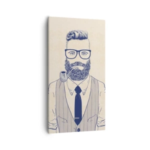 Tablou pe pânză - Vesel, masculin și la modă - 55x100 cm