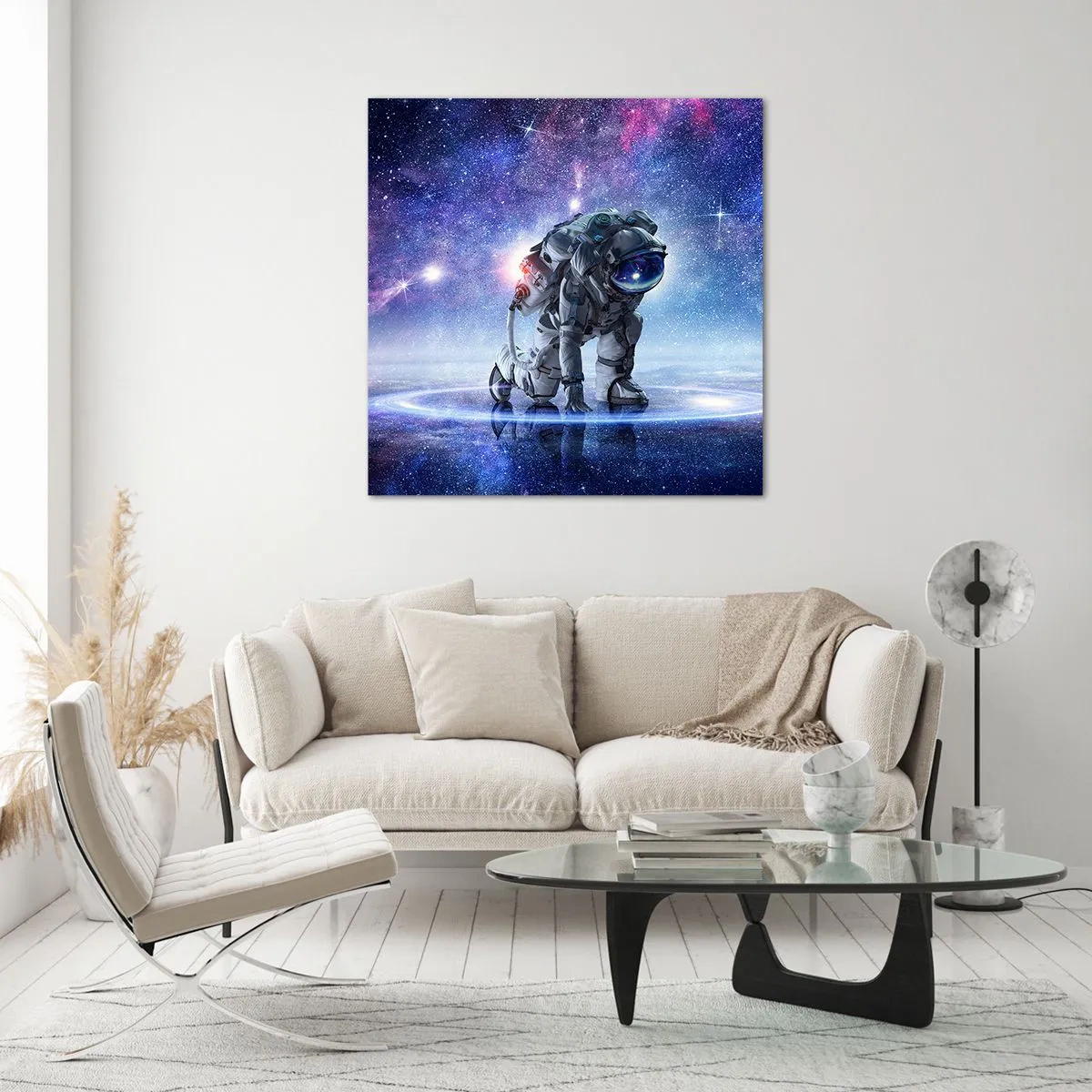 Tablou pe sticlă - Cerul înstelat de deasupra mea - 70x70 cm