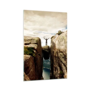 Tablou pe sticlă - Cum mă simt!? - 70x100 cm