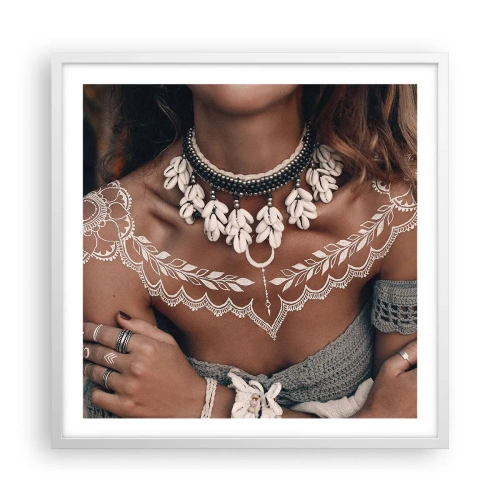 Poster în ramă albă - Talismanele, ritualurile feminității - 60x60 cm