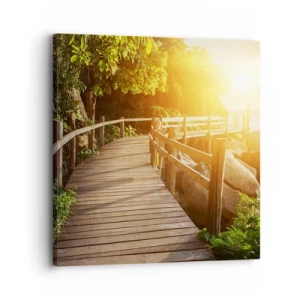 Tablou pe pânză - O altă curbă, o altă minune - 30x30 cm