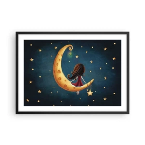 Poster în ramă neagră - A fost odată ca niciodată... - 70x50 cm
