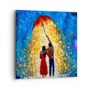 Tablou pe pânză - Magia unei seri ploioase? - 40x40 cm