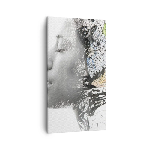 Tablou pe pânză - Scufundată în natură - 45x80 cm