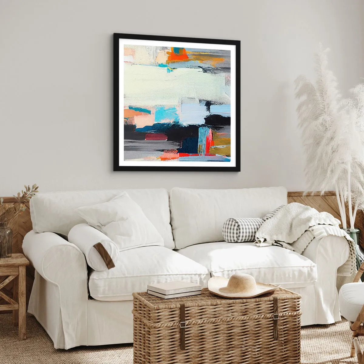 Poster în ramă neagră - Există o metodă? - 60x60 cm