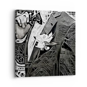 Tablou pe pânză - Doar un om aparent gri - 30x30 cm