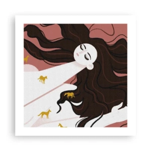 Poster - Visul despre calul de aur - 50x50 cm