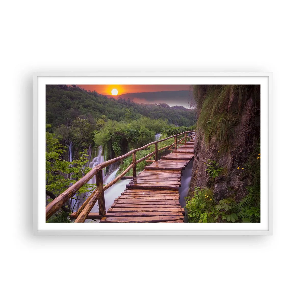 Poster în ramă albă - Frumusețe de necrezut - 91x61 cm