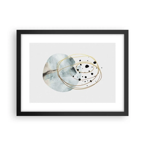 Poster în ramă neagră - În îmbrățișarea spațiului - 40x30 cm