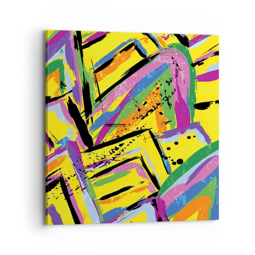 Tablou pe pânză - Strigă de bucurie - 70x70 cm