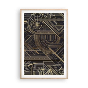 Poster în ramă de stejar deschis - Concepte, idei, planuri - 61x91 cm