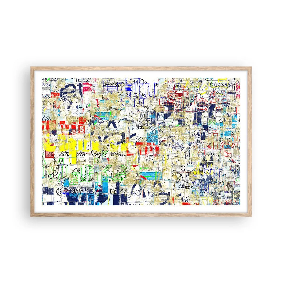 Poster în ramă de stejar deschis - Pur și simplu plăcut pentru ochi - 91x61 cm