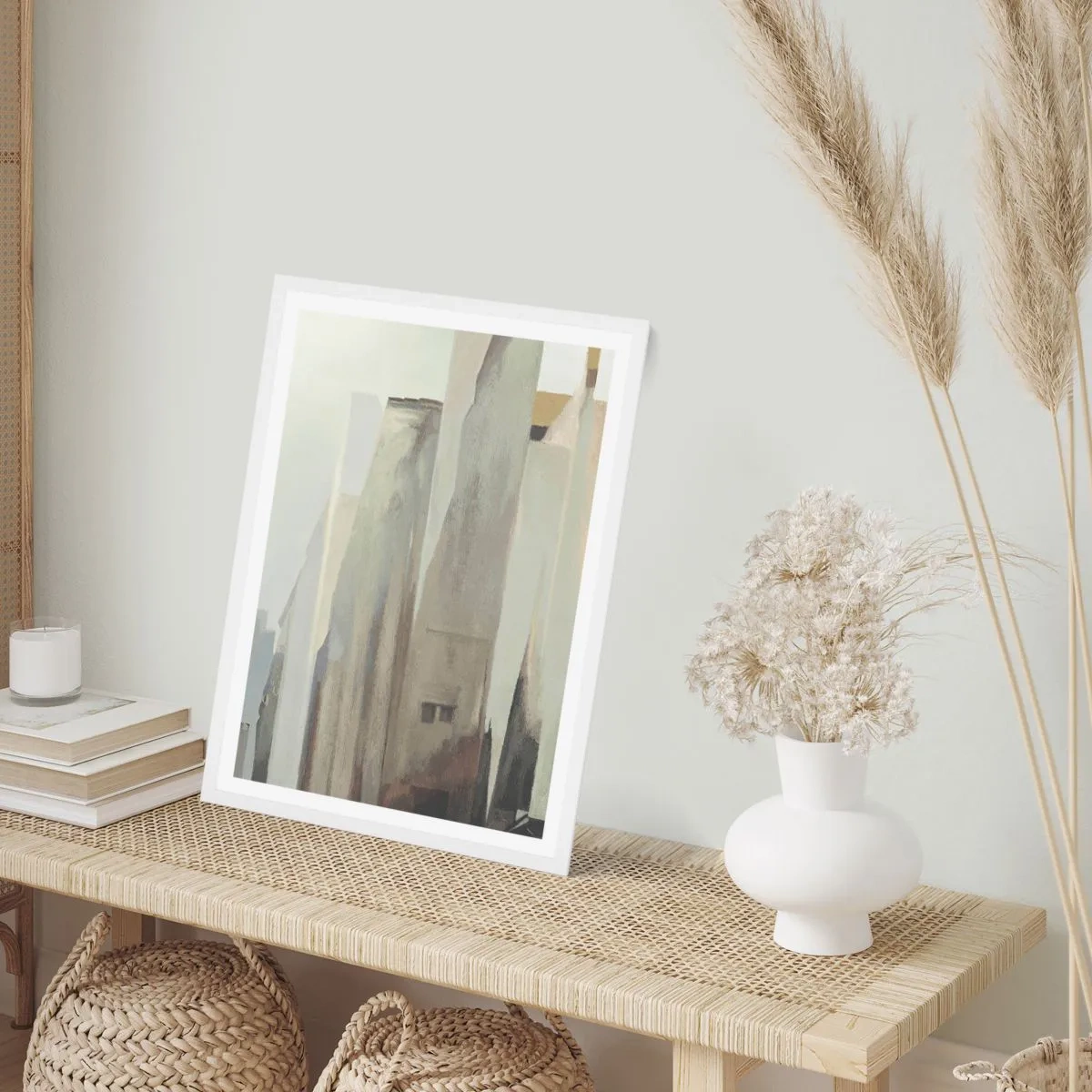 Poster în ramă albă - Vis urban - 30x40 cm