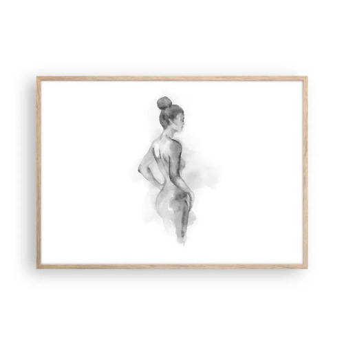 Poster în ramă de stejar deschis - Frumoasă ca o pictură - 100x70 cm