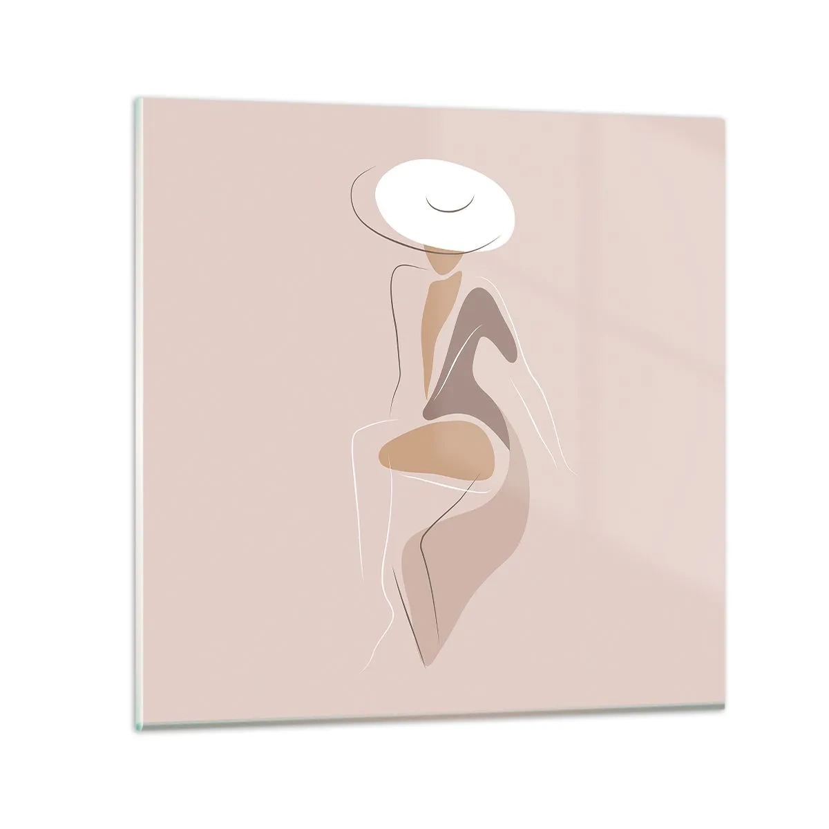 Tablou pe sticlă - O doamnă adevărată - 40x40 cm